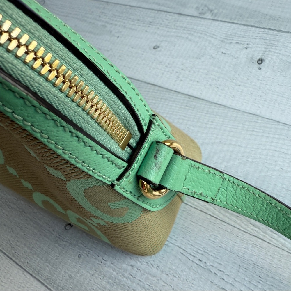 RARE Gucci GG Monogram Ophidia Dome Canvas Shoulder Bag Beige Pepperlight Mint - Picture 9 of 15